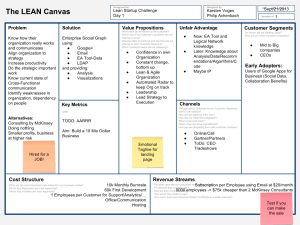 Lean Canvas - Day 1